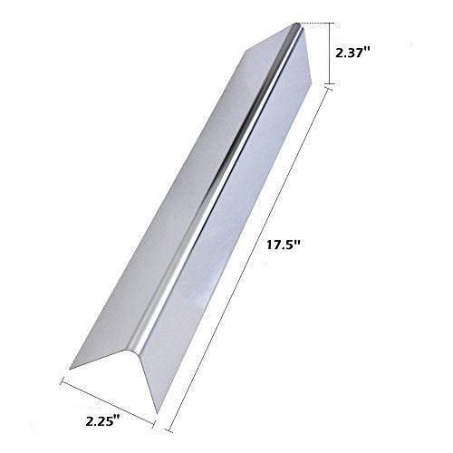 GasSaf Set of 5 Stainless Steel Flavorizer Bars Replacement (17.5" x 2.25" x 2.375") - Grill Parts America
