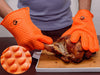 GK's 3 + 3 BBQ Man's Dream Set: Silicone BBQ Grill Gloves Plus Meat Shredder Claws Plus Silicone Basting Brush Plus 3 eBooks w/ Recipes - Grill Parts America