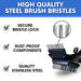 Grill Daddy Barbeque Grill Steam Brush with Stainless Steel Brushes, 15-Inch, Black - Grill Parts America