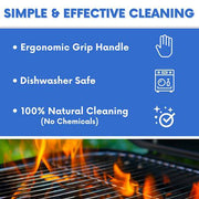 Grill Daddy Barbeque Grill Steam Brush with Stainless Steel Brushes, 15-Inch, Black - Grill Parts America