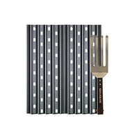 GrillGrate 2 Panel Set of 12 GrillGrates (Interlocking) + Grilling Tool 13" L x 10.5" W - Premium Replacement Grill Grate - Grill Parts America