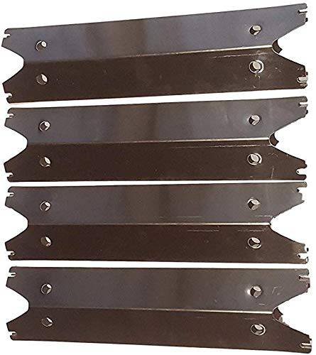 Set of Four Stainless Steel Heat Plates for Brinkmann 810-2410-S, 810-2411-F, 810-2411-S, 810-3885-F, 810-3885-S, 810-4238-0, 810-9490-0 - Grill Parts America