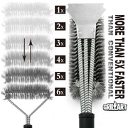 GRILLART Grill Brush and Scraper - Extra Strong BBQ Cleaner - Grill Parts America