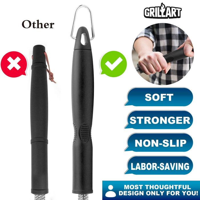 GRILLART Grill Brush and Scraper - Extra Strong BBQ Cleaner - Grill Parts America