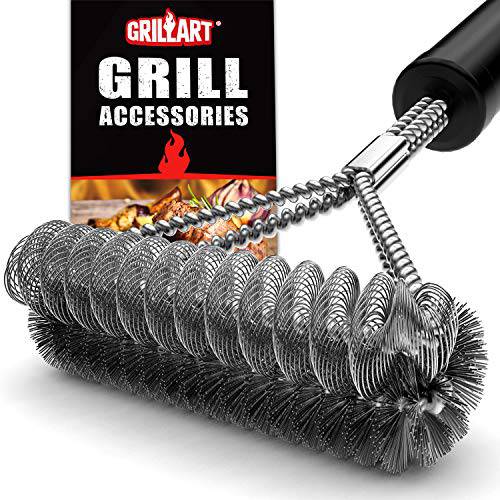 GRILLART Grill Brush Bristle Free & Wire Combined BBQ Brush - Grill Parts America