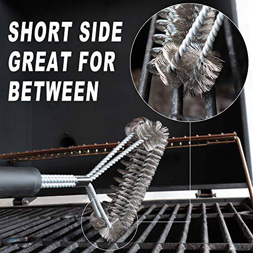 GRILLART Grill Brush Bristle Free & Wire Combined BBQ Brush - Grill Parts America