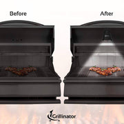 Grillinator Authentic Grilluminator BBQ Grill Light-Ultra Bright Handle Mount LE, Black - Grill Parts America