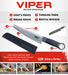VIPER Grill Utility Knife - 8 inch High Carbon Stainless Steel Chef Knife Bread Knife Meat Turner Bottle Opener with Sheath Grilling Gifts for Dad Men - Grill Parts America