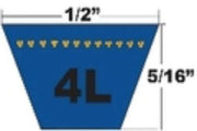 1/2" x 37" Snow Thrower Auger Belt Replace MTD 754-04195 954-04195A Cub Cadet 26" 3 Stage Snow blowers - Grill Parts America