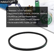 1/2" x 37" Snow Thrower Auger Belt Replace MTD 754-04195 954-04195A Cub Cadet 26" 3 Stage Snow blowers - Grill Parts America