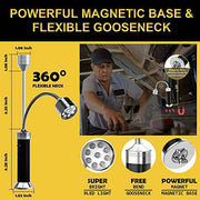 Grill Light Set, Powerful Magnetic Base Super Bright BBQ Lights - 360 Degree Flexible Gooseneck LED with 3 Brightness Levels, Heat Resistant Aluminum Barbecue Grill Light (2021 Upgraded Version) - Grill Parts America
