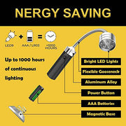 Grill Light Set, Powerful Magnetic Base Super Bright BBQ Lights - 360 Degree Flexible Gooseneck LED with 3 Brightness Levels, Heat Resistant Aluminum Barbecue Grill Light (2021 Upgraded Version) - Grill Parts America