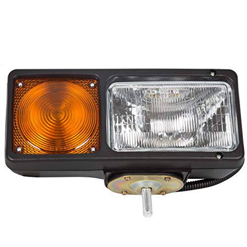 HECASA Universal Trunk Snowplow Lights Plastic Clear Lens+Black Housing Replacement for 64261-4 - Grill Parts America