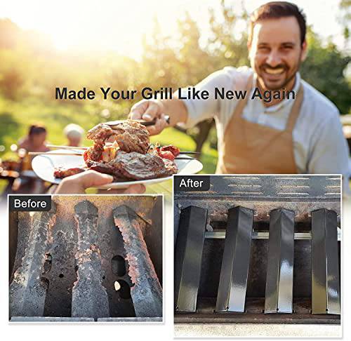 Hiorucet Grill Replacement Parts for Brinkmann 810-2410-S, 810-1420-0, 810-1420-1, 810-1470-0 Grill Models. Grill Burner, Porcelain Heat Plate, Adjustable Carryover Tubes Replacement for Brinkman - Grill Parts America