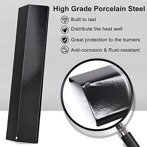 Hiorucet Grill Replacement Parts for Brinkmann 810-2410-S, 810-1420-0, 810-1420-1, 810-1470-0 Grill Models. Grill Burner, Porcelain Heat Plate, Adjustable Carryover Tubes Replacement for Brinkman - Grill Parts America