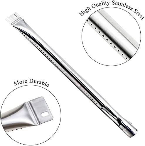 Hiorucet Grill Replacement Parts for Brinkmann 810-2410-S, 810-1420-0, 810-1420-1, 810-1470-0 Grill Models. Grill Burner, Porcelain Heat Plate, Adjustable Carryover Tubes Replacement for Brinkman - Grill Parts America