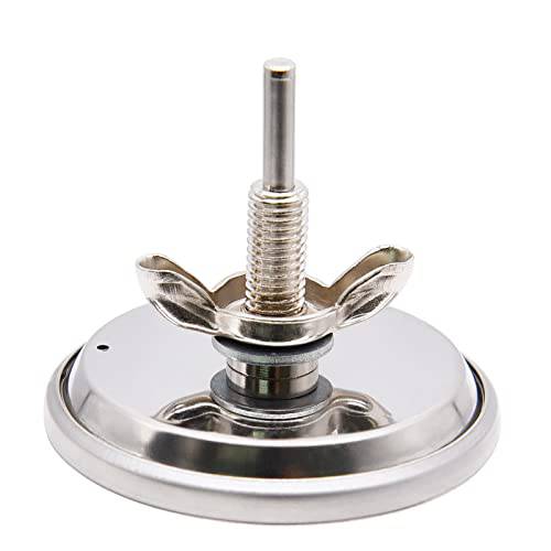 Hiorucet Grill Thermometer Heat Indicator Replacement for Brinkmann 810-3660-S, Charbroil 463241113, 463449914, 463446015 Models, 2 3/8 Inch Smoker Temperature Gauge with Fahrenheit. - Grill Parts America