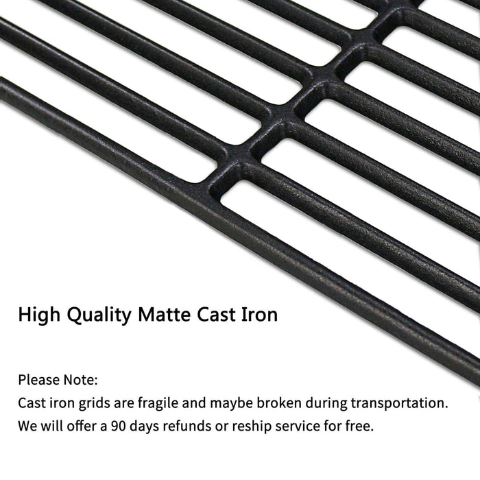 Hisencn Cast Iron Cooking Grid Grate Replacement (17 5/8" x 27 7/8" Grate for Brinkmann) - Grill Parts America