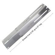 Hisencn Universal Replacement Heavy Duty Adjustable Stainless Steel Heat Plate Shield, Brinkmann Gas Grill, Extends from 11.75" up to 21" L - Grill Parts America