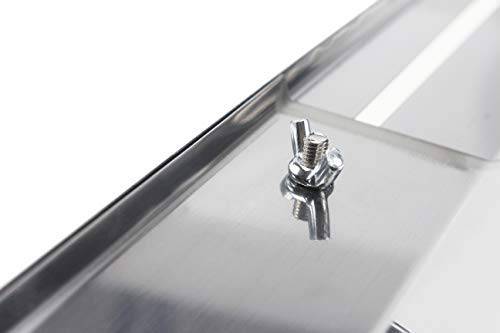 Hisencn Universal Replacement Heavy Duty Adjustable Stainless Steel Heat Plate Shield, Brinkmann Gas Grill, Extends from 11.75" up to 21" L - Grill Parts America
