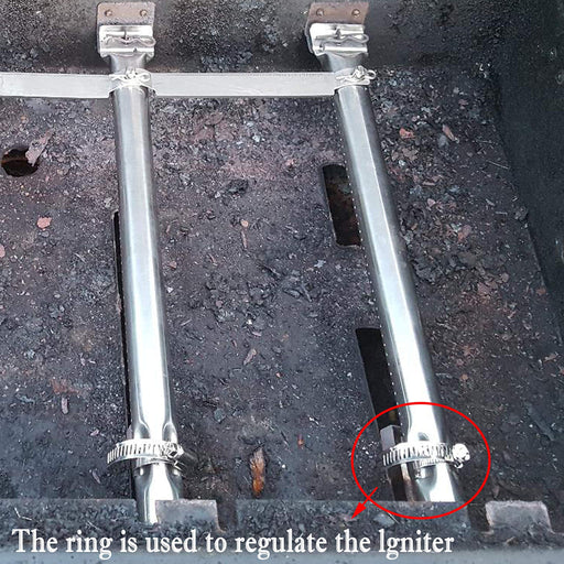 Hisencn Repair kit Grill Burner, Heat Plate Shield Tent, Adjustable Crossover Tube Replacement - Grill Parts America