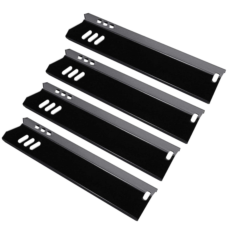 Hisencn 15 inch Grill Heat Plate Replacement, Porcelain Steel Heat Tent, Flame Tamer, Burner Cover, Flame Tamer 4Pack - Grill Parts America