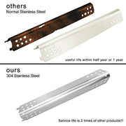 Hisencn 304 Stainless Steel Grill Parts Kit for Charbroil Advantage Series 4 Burner 463240015, 463240115, 463343015, 463344015 Gas Grill, Burner, Heat Plate, Carryover Tube Replacement Parts - Grill Parts America