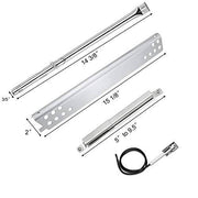 Hisencn 304 Stainless Steel Grill Parts Kit for Charbroil Advantage Series 4 Burner 463240015, 463240115, 463343015, 463344015 Gas Grill, Burner, Heat Plate, Carryover Tube Replacement Parts - Grill Parts America