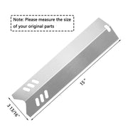 Hisencn 15" Stainless Steel BBQ Gas Grill Heat Plate Shield Tent (5Pack - Stainless Steel) Nexgrill - Grill Parts America