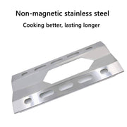 Hisencn Grill Nexgrill 720-0047-U, 720-0008T 3-Pack 17 5/16 inch Stainless Steel Heat Shield Plate Tent Burner Cover Flame Tamer - Grill Parts America