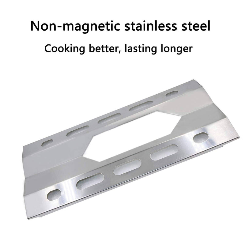 Hisencn Grill Nexgrill 720-0047-U, 720-0008T 3-Pack 17 5/16 inch Stainless Steel Heat Shield Plate Tent Burner Cover Flame Tamer - Grill Parts America