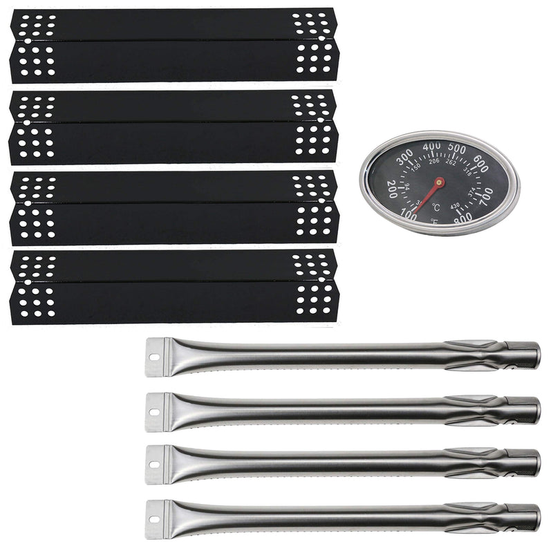 Hisencn Grill Replacement Parts Repair KIT Burners Tube, Porcelain Steel Heat Plates, Temp Gauge/Temperature Gauge Heat Indicator - Grill Parts America