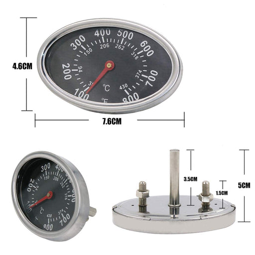 Hisencn Grill Replacement Parts Repair KIT Burners Tube, Porcelain Steel Heat Plates, Temp Gauge/Temperature Gauge Heat Indicator - Grill Parts America