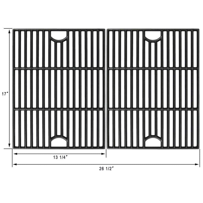 Hisencn Repair Parts Porcelain Cast Iron Cooking Grids Replacemen 17 inch - Grill Parts America