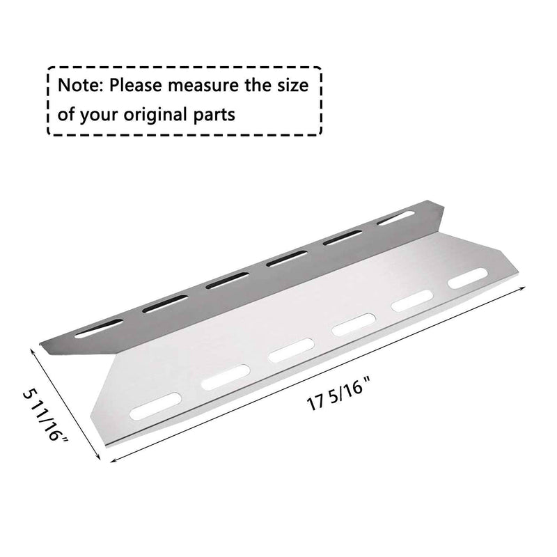 Hisencn Replacement Reapir Kit for Nexgrill 720-0033, 720-0234, 720-0289, Heat Plate Shield Tent Flame Tamer, Burner Tube and Temp Gauge - Grill Parts America