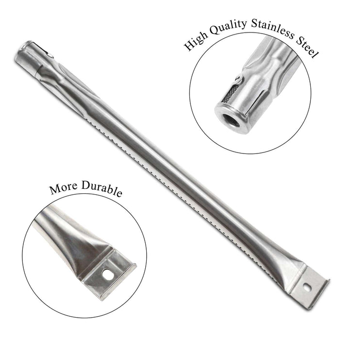 Hisencn Stainless Steel Burner Pipe Tube & Heat Plate Tent Shield Deflector Nexgrill 720-0737, 720-0769 Gas Grill Models - Grill Parts America