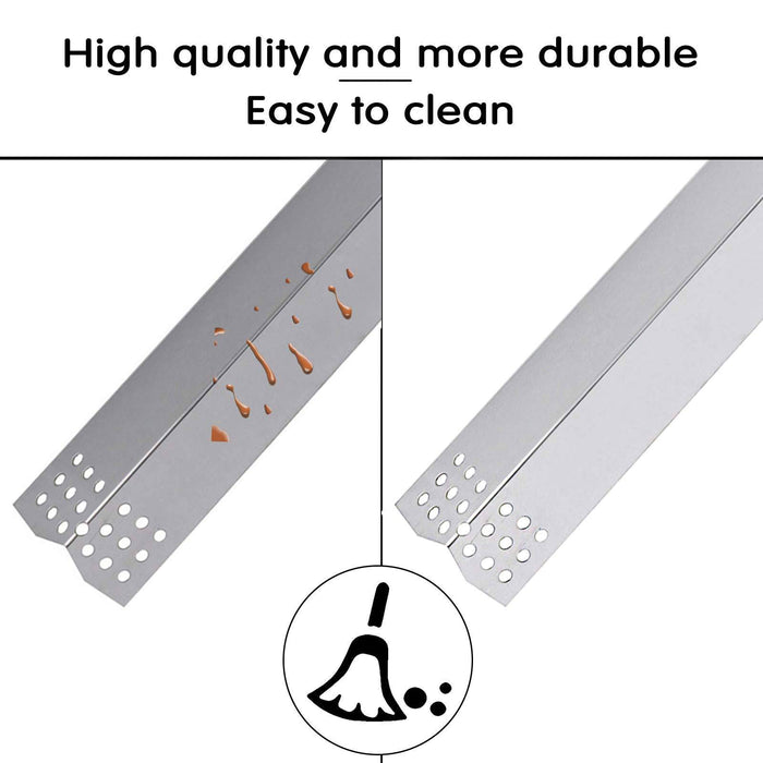 Hisencn Stainless Steel Burner Pipe Tube & Heat Plate Tent Shield Deflector Nexgrill 720-0737, 720-0769 Gas Grill Models - Grill Parts America