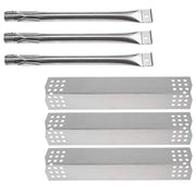 Hisencn Stainless Steel Burner Pipe Tube & Heat Plate Tent Shield Deflector Nexgrill 720-0737, 720-0769 Gas Grill Models - Grill Parts America