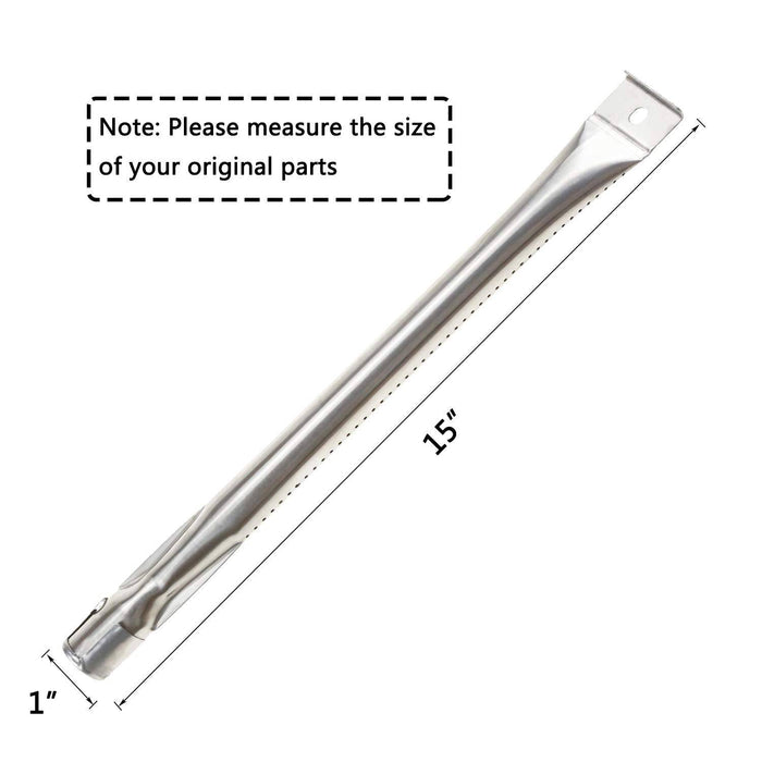 Hisencn Stainless Steel Burner Pipe Tube & Heat Plate Tent Shield Deflector Nexgrill 720-0737, 720-0769 Gas Grill Models - Grill Parts America