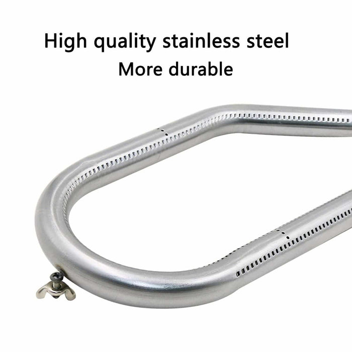 Hisencn Stainless Steel Gas Grill Burner Replacement, BBQ Tube Pipe Burner Parts,16 1/2 inch x 6 1/8 inch,Set of 3 - Grill Parts America