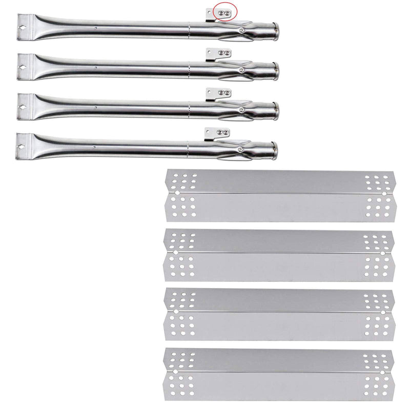 Hisencn Stainless Steel Pipe Burner and Heat Plates Nexgrill 720-0888, 720-0830H, 720-0830D Gas Grill Models - Grill Parts America
