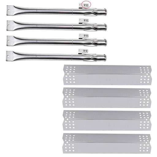 Hisencn Stainless Steel Pipe Burner and Heat Plates Nexgrill 720-0888, 720-0830H, 720-0830D Gas Grill Models - Grill Parts America