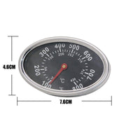 Hisencn Stainless Thermometer Lid Temp Gauge Heat Indicator 22551 Nexgrill 720-0830H Gas Grill - Grill Parts America
