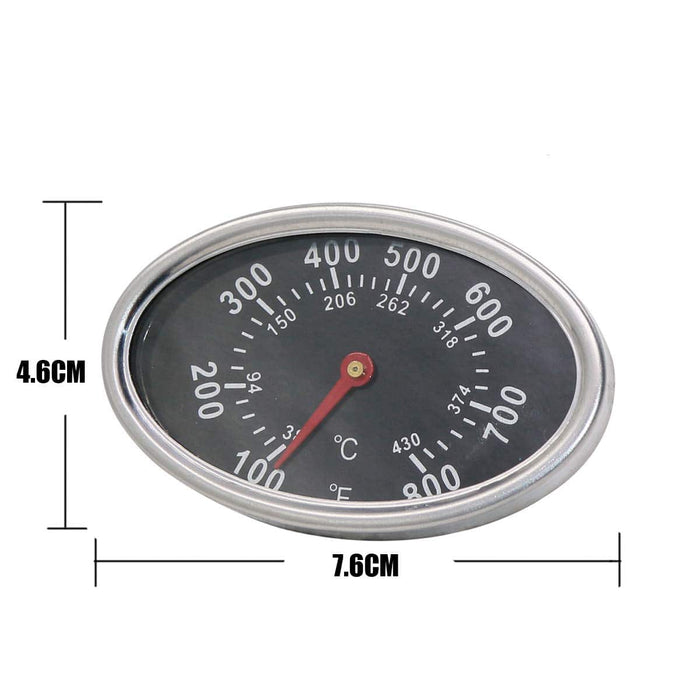 Hisencn Stainless Thermometer Lid Temp Gauge Heat Indicator 22551 Nexgrill 720-0830H Gas Grill - Grill Parts America