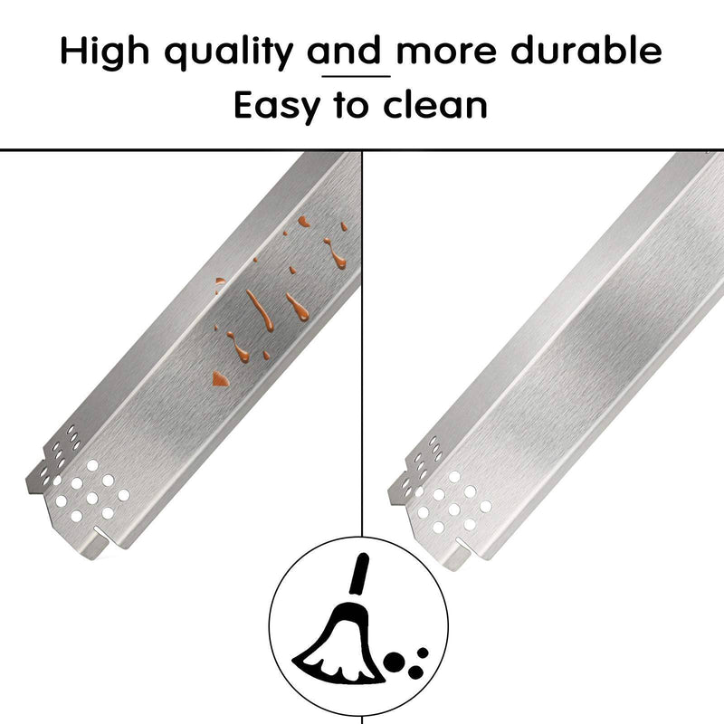 Nexgrill 5 Burner 720-0888, 720-0888N, 4 Burner 720-0830H Stainless Steel Pipe Burner Tube and Heat Heat Shield Tent Plates Flame Tamers Replacement - Grill Parts America
