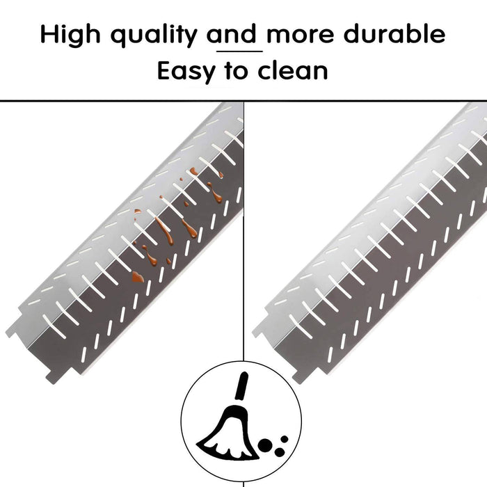 Hisencn (3-Pack Non-Magnetic Stainless Steel Heat Plate Grill Replacement Parts, Heat Tent Shield Deflector Replacement - Grill Parts America