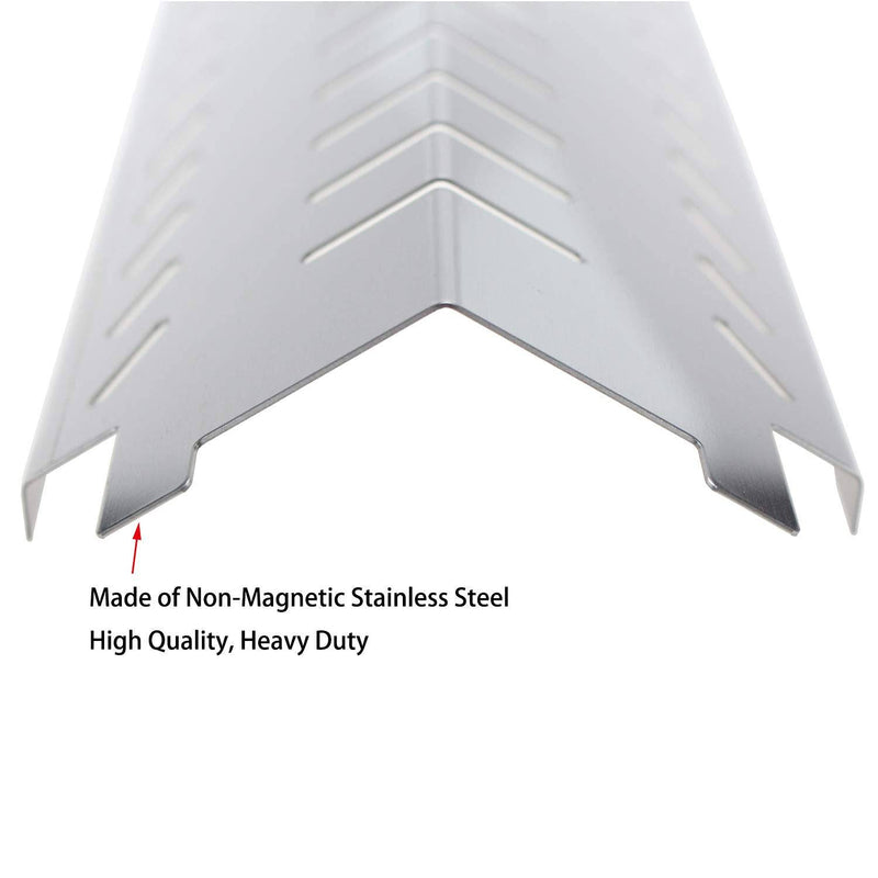 Hisencn (3-Pack Non-Magnetic Stainless Steel Heat Plate Grill Replacement Parts, Heat Tent Shield Deflector Replacement - Grill Parts America
