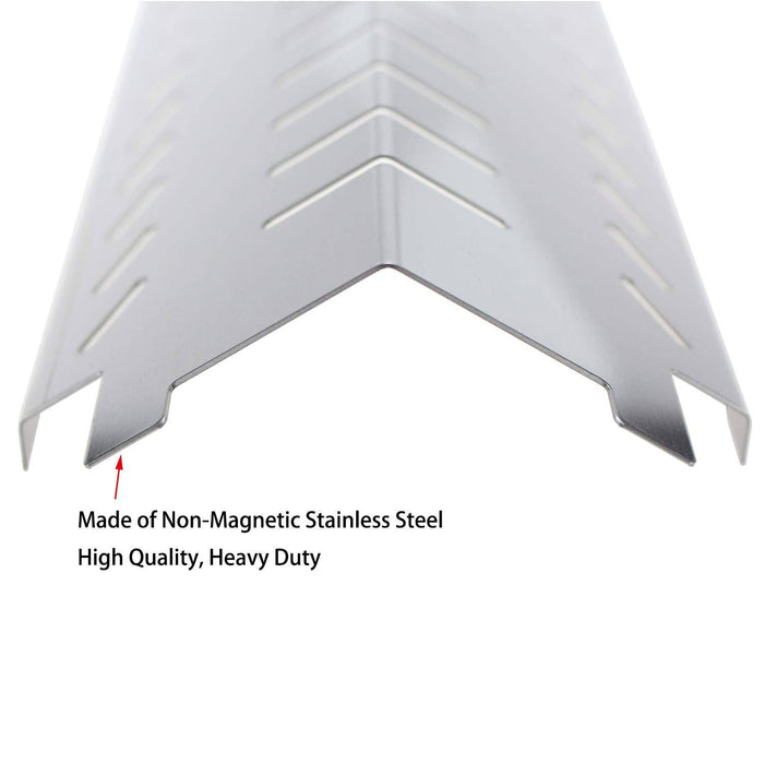 Hisencn (3-Pack Non-Magnetic Stainless Steel Heat Plate Grill Replacement Parts, Heat Tent Shield Deflector Replacement - Grill Parts America