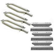 Hisencn Gas Grill Repair Kit SS Burner, Stainless Steel Heat Plate Parts -3pack Replacement - Grill Parts America