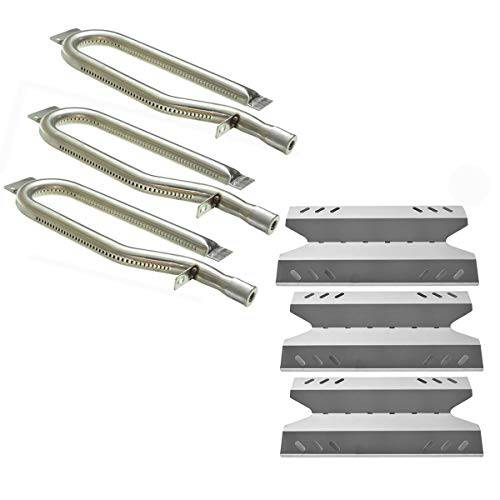 Hisencn Gas Grill Repair Kit SS Burner, Stainless Steel Heat Plate Parts -3pack Replacement - Grill Parts America